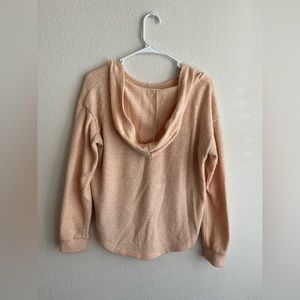 SO Fuzzy Crop Hooded Sweater